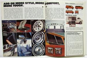 1980 Chevrolet Vans Sportvan Nomad Caravan Hi-Cube Sales Brochure