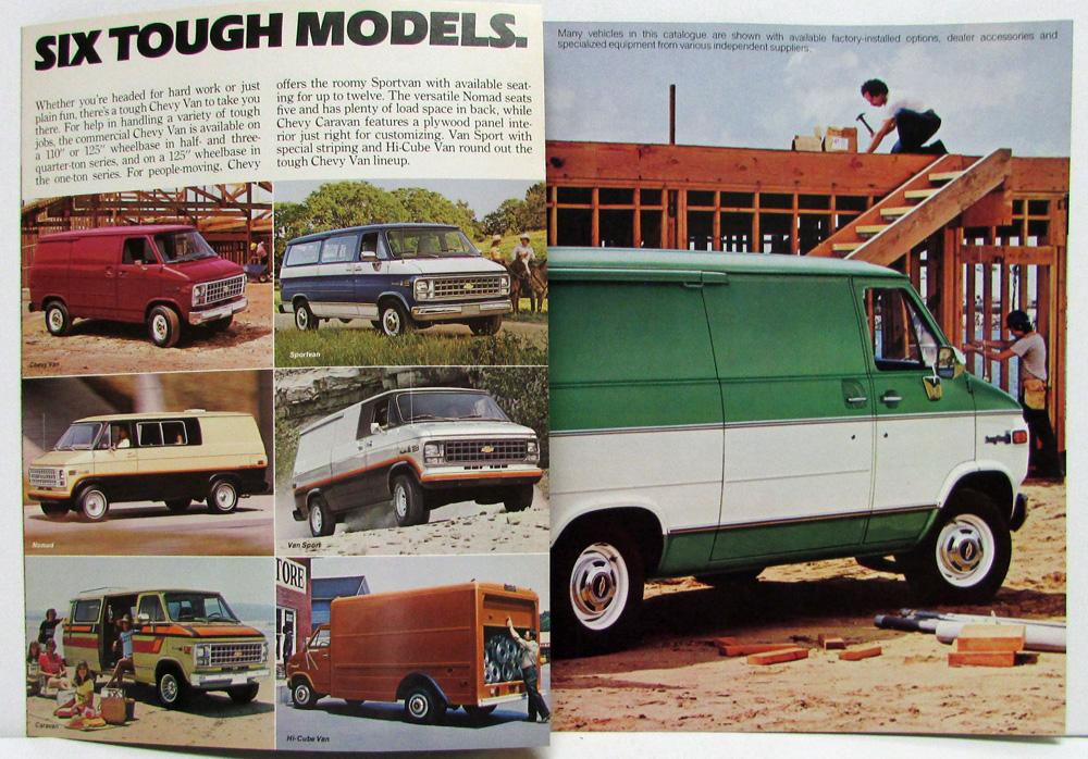 1972 Chevrolet Sportvan Chevy Van Deluxe Sales Brochure 