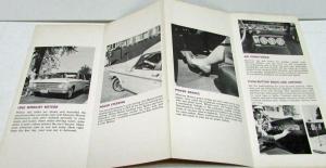 1962 Mercury Meteor Brochure Accessories Options Mailer Sales Folder Original