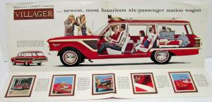1962 Mercury Comet Custom Villager Dealer Sales Brochure Features Station Wagon