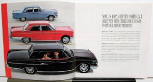 1962 Mercury Monterey Meteor Comet Dealer Sales Brochure Features Options