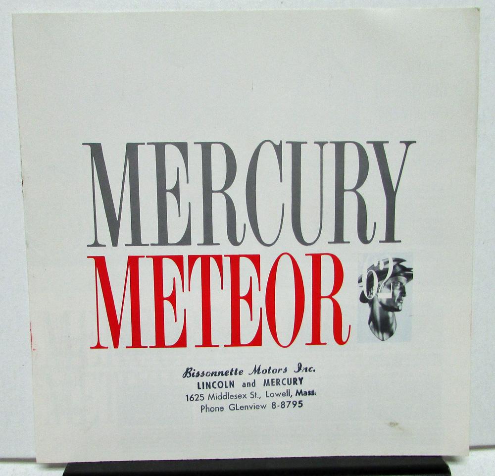 1962 Mercury Meteor & Custom Features & Options Sales Brochure