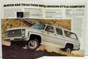 1980 Chevrolet Suburban Sales Brochure Canadian