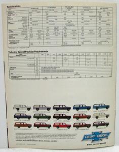 1980 Chevrolet Suburban Sales Brochure Canadian