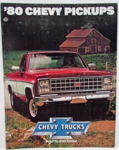 1980 Chevrolet Pickups Sales Brochure