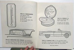 1963 Mercury Dealer Sales Promotional Car Buyers Coloring Book Original