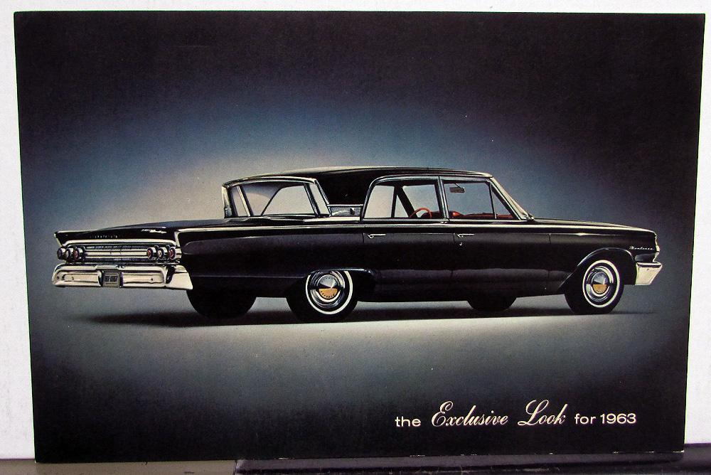 1963 Mercury Monterey Dealer Promotional Postcard Mailer Original