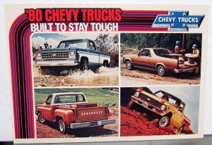 1980 Chevrolet Trucks Dealer Postcard Pickup El Camino Luv