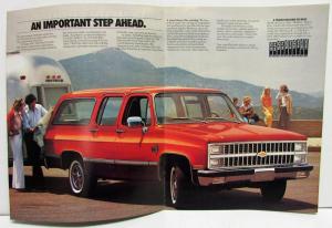 1981 Chevrolet Suburban Sales Brochure