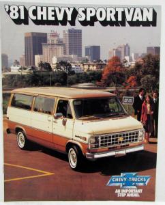 1981 Chevrolet Sportvan Sales Brochure