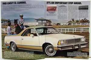 1981 Chevrolet El Camino Sales Brochure
