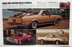 1981 Chevrolet El Camino Sales Brochure Canadian