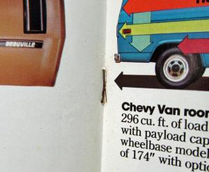 1981 Chevrolet Vans Sportvan Van Sport Hi-Cube Step-Van Sales Brochure