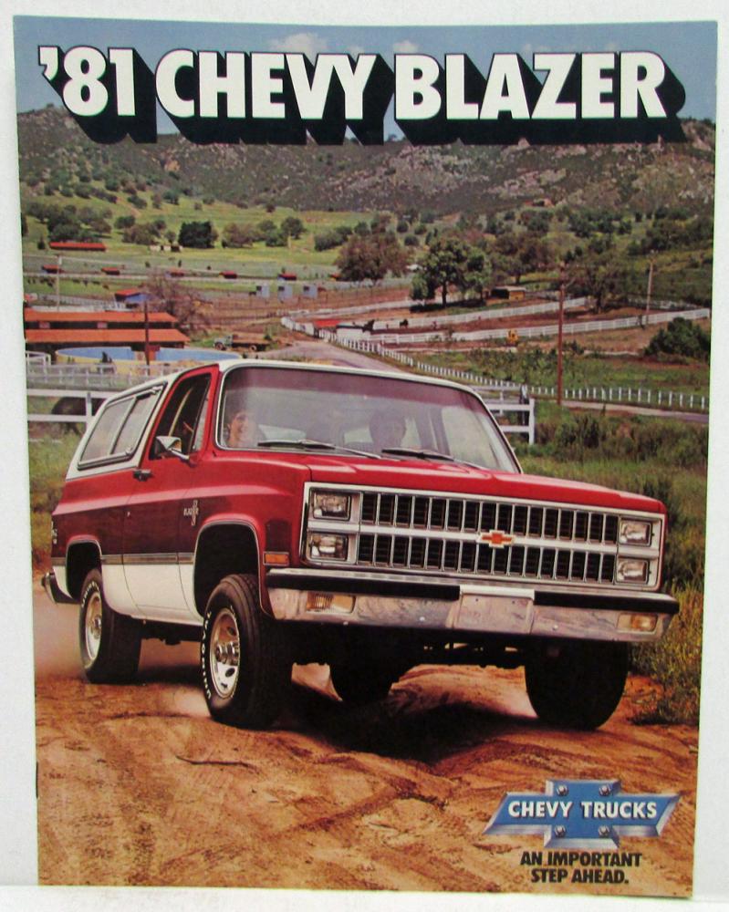 1981 Chevrolet Blazer Sales Brochure
