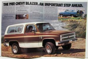 1981 Chevrolet Blazer Sales Brochure