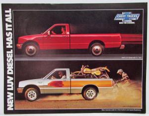 1981 Chevrolet LUV Diesel Has It All Spec Sheet