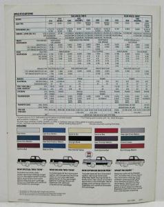 1981 Chevrolet Pickups Sales Brochure