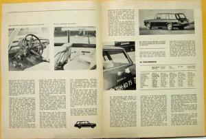 1965 SIMCA 1500 Tourist GL Auto Analyse Sales Folder DUTCH Text Original