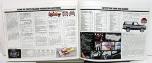 1982 Chevrolet Blazer Sales Brochure