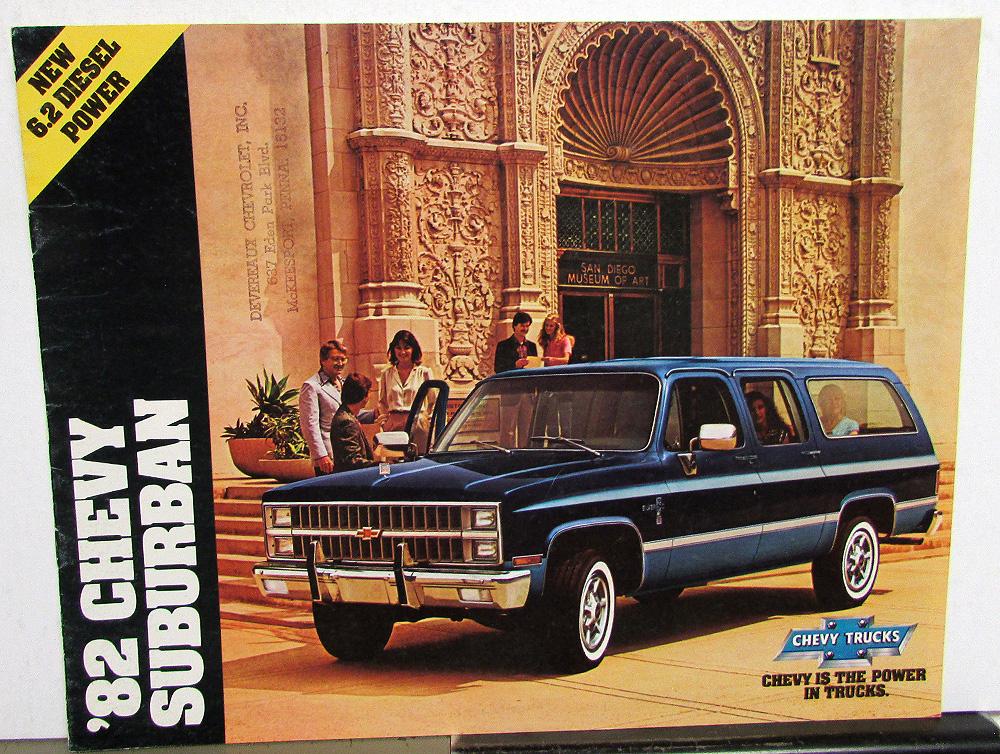 1982 Chevrolet Suburban Sales Brochure
