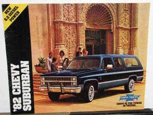 1982 Chevrolet Suburban Sales Brochure