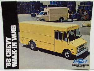 1982 Chevrolet Walk-In Vans Sales Folder