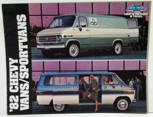 1982 Chevrolet Vans Sportvan Hi-Cube Step-Van Sales Brochure