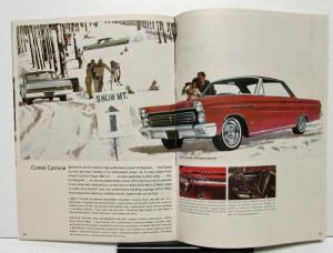 1965 Mercury & Comet Dealer Sales Brochure Full Line Features Large