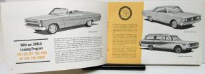 1966 Mercury & Comet Dealer Sales Brochure Leasing Program Montclair Park Lane