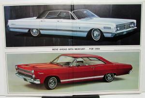 1966 Mercury & Comet Dealer Sales Brochure Large Folder Full Line Features