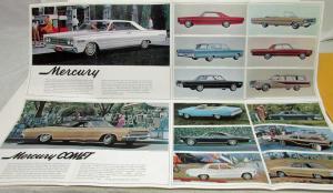 1966 Mercury & Comet Dealer Sales Brochure Large Folder Full Line Features
