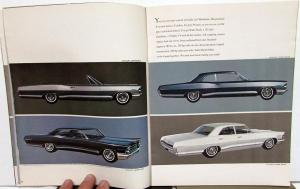 1965 Pontiac Bonneville Star Chief Catalina Grand Prix 2+2 GTO Tempest Brochure