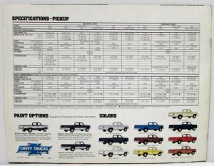 1982 Chevrolet Pickups Sales Brochure