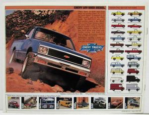 1982 Chevrolet Trucks Sales Brochure