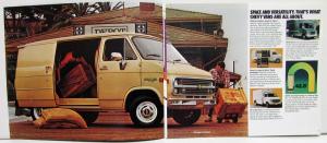 1983 Chevrolet Chevy Vans Sportvan Sales Brochure