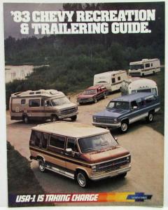1983 Chevrolet Recreation and Trailering Guide Sales Brochure