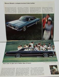 1968 Mercury Dealer Sales Brochure 33 Models Montego Cyclone Cougar