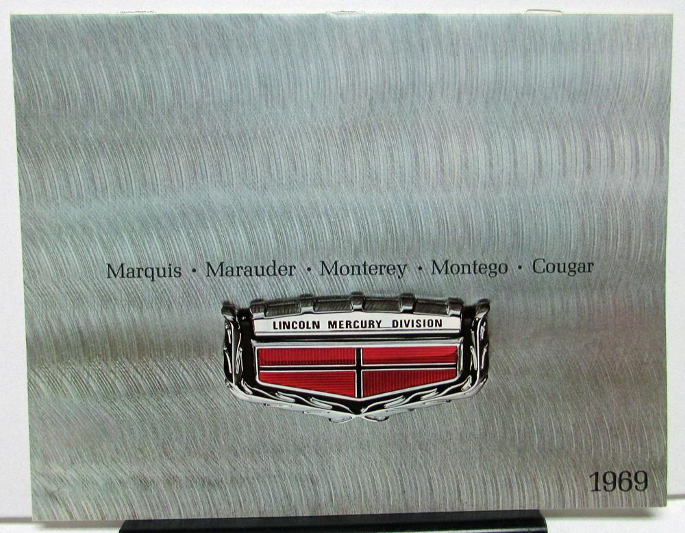 1969 Mercury Dealer Sales Brochure Marquis Marauder Monterey Montego Cougar