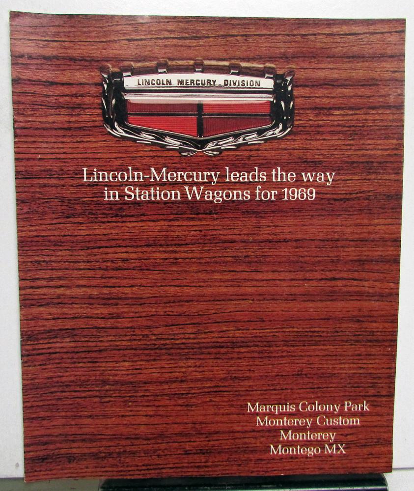 1969 Mercury Dealer Sales Brochure Station Wagons Colony Park Monterey Montego