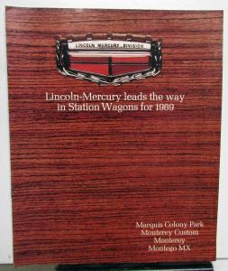 1969 Mercury Dealer Sales Brochure Station Wagons Colony Park Monterey Montego