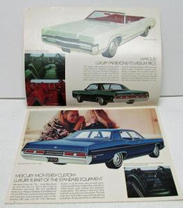 1970 Mercury Dealer Sales Brochure Full Line Features Cougar Marauder Cyclone