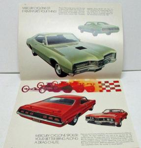 1970 Mercury Dealer Sales Brochure Full Line Features Cougar Marauder Cyclone