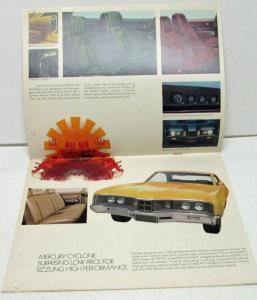 1970 Mercury Dealer Sales Brochure Full Line Features Cougar Marauder Cyclone
