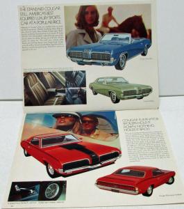 1970 Mercury Dealer Sales Brochure Full Line Features Cougar Marauder Cyclone