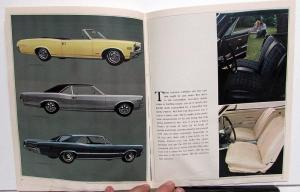 1966 Pontiac Tempest LeMans GTO Catalina Bonneville Grand Prix Sales Brochure
