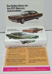 1971 Mercury Dealer Sales Brochure Mailer Full Line Better ideas