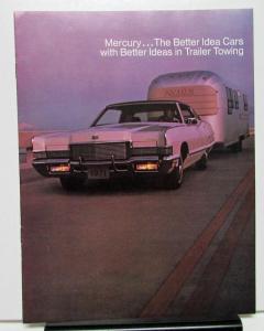 1971 Mercury Dealer Sales Brochure Trailer Towing Options Information