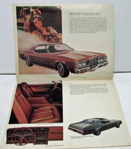 1971 Mercury Dealer Sales Brochure Marquis Monterey Montego Cyclone Cougar Comet