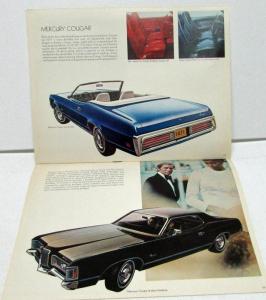 1971 Mercury Dealer Sales Brochure Marquis Monterey Montego Cyclone Cougar Comet