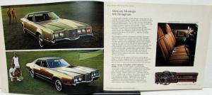 1972 Mercury Dealer Sales Brochure Marquis Monterey Montego Cougar Comet